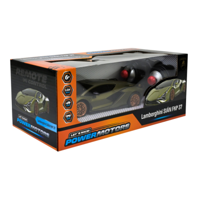 Радиоуправляемые модели - Автомодель Країна Іграшок Lamborghini Sian FKP 37 на радиоуправлении зеленая 1:24 (PM2411 GREEN)#4
