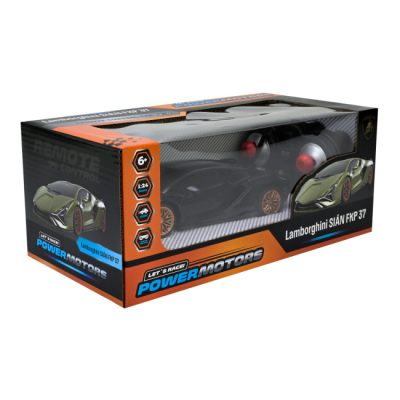 Радиоуправляемые модели - Автомодель Країна Іграшок Lamborghini Sian FKP 37 на радиоуправлении черная 1:24 (PM2411)#4