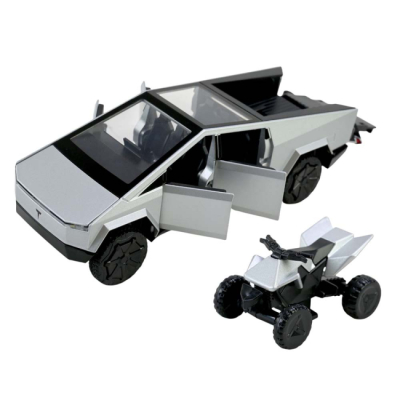 Автомодели - Автомодель Автопром Tesla серебряная (AP74223/1)#2