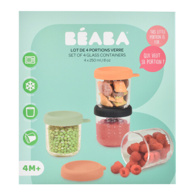 Товары по уходу - Набор контейнеров для хранения Beaba стеклянных 4 шт (914009)#2