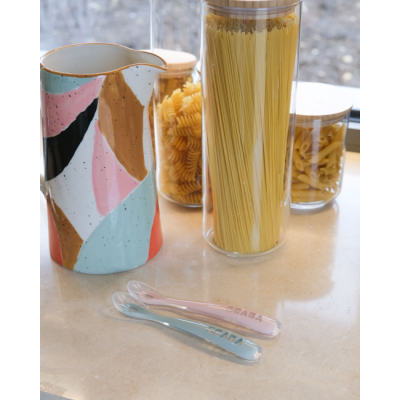 Товары по уходу - Набор ложечек Beaba силиконовых розовая и серая (913469)#4