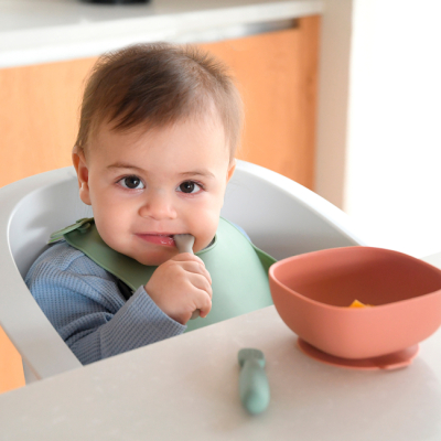 Товары по уходу - Набор ложечек Beaba BLW зеленая и серая (913578)#4