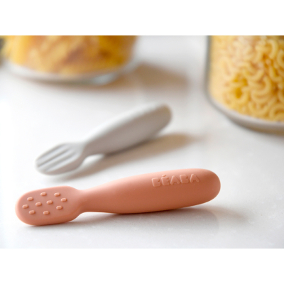 Товары по уходу - Набор ложечек Beaba BLW красная и серая (913579)#3