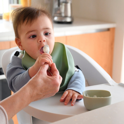 Товары по уходу - Набор ложечек Beaba BLW красная и серая (913579)#4