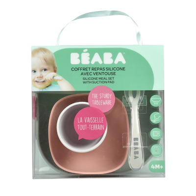 Товари для догляду - Набір посуду Beaba рожевий-евкаліпт (913507)#3