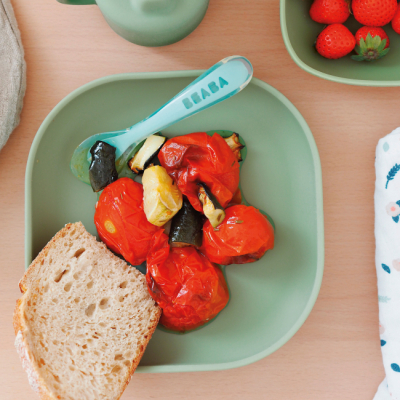 Товары по уходу - Тарелка Beaba силиконовая на присоске зеленая (913551)#3