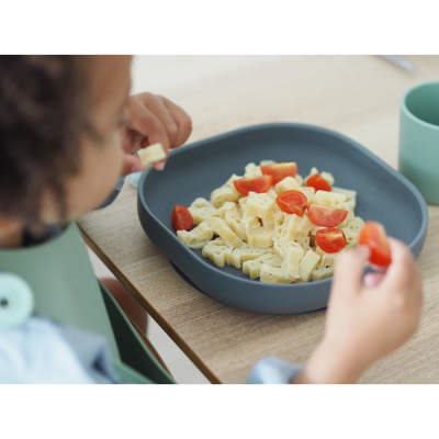 Товары по уходу - Тарелка Beaba силиконовая на присоске серая (913550)#3