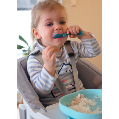 Товары по уходу - Тарелка Beaba силиконовая на присоске синяя (913430)#3