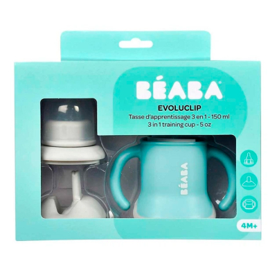 Товары по уходу - Поильник Beaba Evoluclip учебный голубой (913473)#3