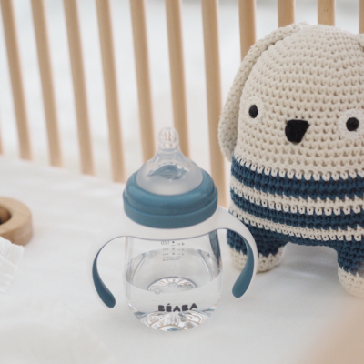 Товары по уходу - Поильник Beaba учебный голубой (913477)#7