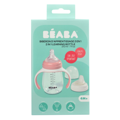 Товары по уходу - Поильник Beaba учебный розовый (913478)#4
