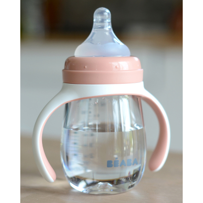 Товары по уходу - Поильник Beaba учебный розовый (913478)#6