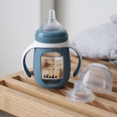 Товары по уходу - Поильник Beaba учебный стеклянный синий (913519)#5