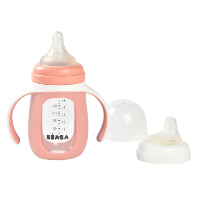 Товары по уходу - Поильник Beaba учебный стеклянный розовый (913520)#3