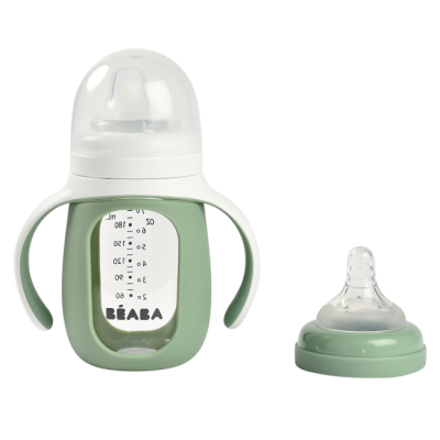 Товары по уходу - Поильник Beaba учебный стеклянный зеленый (913537)#2