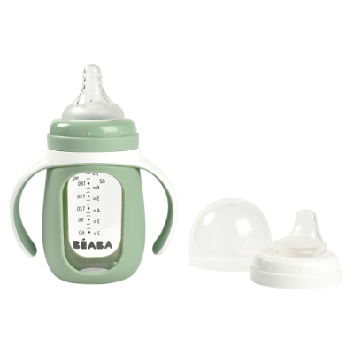 Товары по уходу - Поильник Beaba учебный стеклянный зеленый (913537)#3