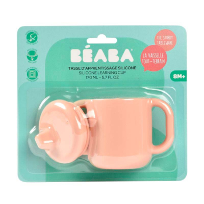 Товари для догляду - Поїльник Beaba Силіконовий рожевий (913525)#2