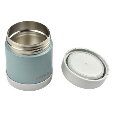 Ланч-боксы - Пищевый термоконтейнер Beaba зелено-серый 300 мл (912907)#4