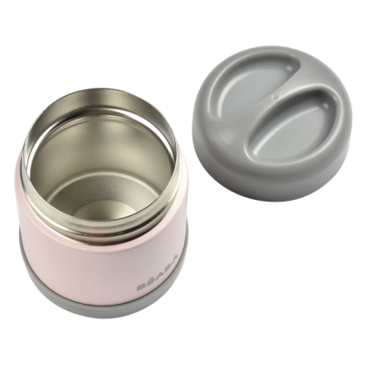 Ланч-боксы - Пищевый термоконтейнер Beaba розово-серый 300 мл (912908)#3