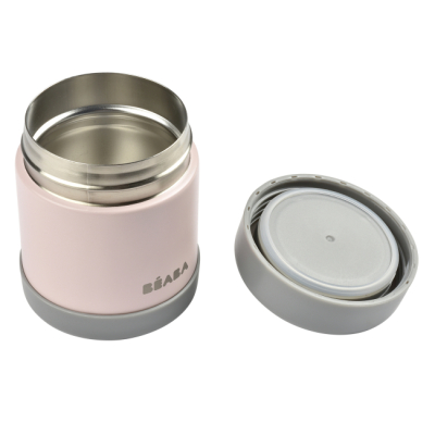 Ланч-боксы - Пищевый термоконтейнер Beaba розово-серый 300 мл (912908)#4