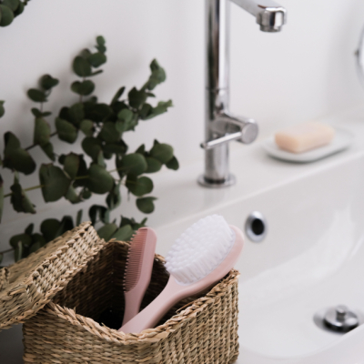 Товары по уходу - ​Набор гребешок и щетка Beaba розовый (920367)#4