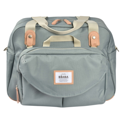 Товари для догляду - Сумка для мам Beaba Geneva сіро-зелена (940271)#2