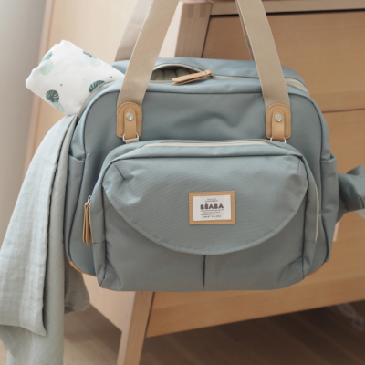 Товари для догляду - Сумка для мам Beaba Geneva сіро-зелена (940271)#8