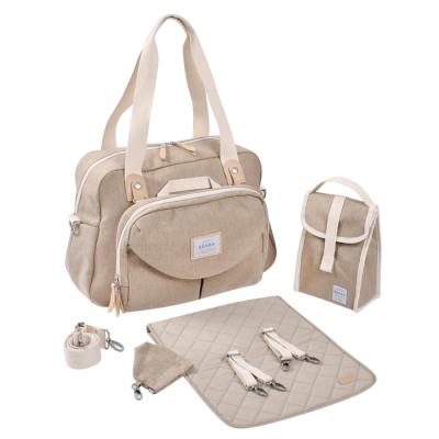 Товари для догляду - Сумка для мам Beaba Geneva бежева (940339)#4