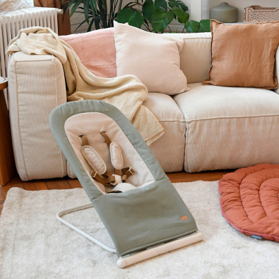 Кресла-качалки - Шезлонг-качеля Beaba Easy Relax зеленый (915055)#4