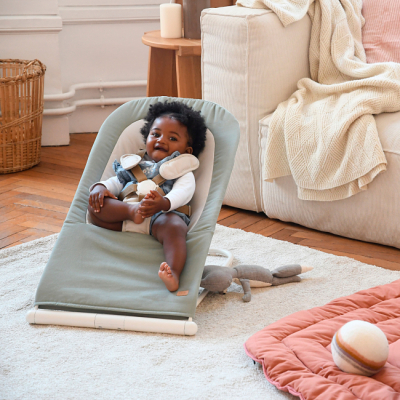 Кресла-качалки - Шезлонг-качеля Beaba Easy Relax зеленый (915055)#5