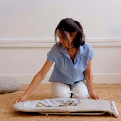 Кресла-качалки - Шезлонг-качеля Beaba Easy Relax бежевый (915056)#4