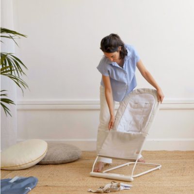 Кресла-качалки - Шезлонг-качеля Beaba Easy Relax бежевый (915056)#5