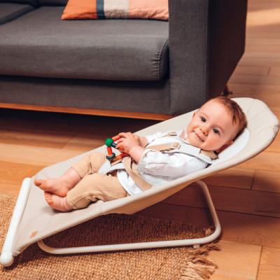 Кресла-качалки - Шезлонг-качеля Beaba Easy Relax бежевый (915056)#7