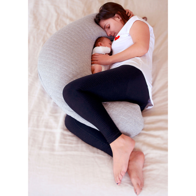 Товари для догляду - Подушка для вагітних і годування Beaba Big Flopsy heather grey (508172)#5