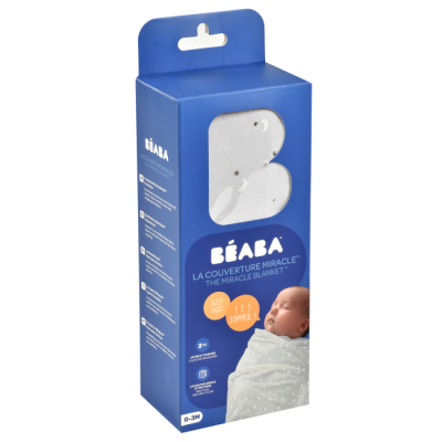 Товари для догляду - Пелюшка Beaba Miracle Місяць і зорі сіра (43079)#2