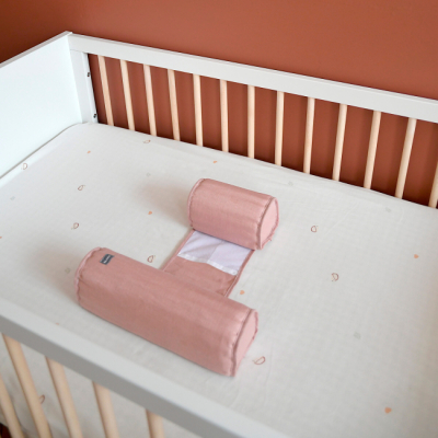 Товари для догляду - Позиціонер для сну Beaba Bebecal льон рожевий (915064)#2