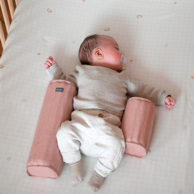 Товари для догляду - Позиціонер для сну Beaba Bebecal льон рожевий (915064)#3