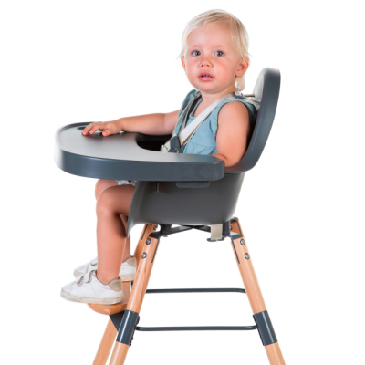 Товари для догляду - Стільчик для годування Childhome Evolu 2 Natural anthracite (CHEVOCHNA)#8