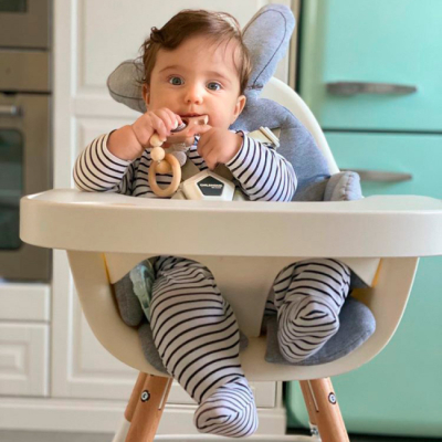 Товари для догляду - Подушка до стільчика для годування Childhome універсальна Rabit grey (CCRASCJG)#6