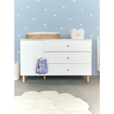 Бокси для іграшок - Кошик для зберігання Childhome Flower білий (CCBAFL20)#5