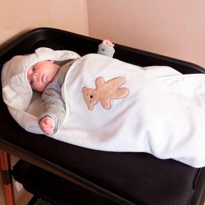 Товары по уходу - Полотенце Childhome Terry Teddy с капюшоном (CCBCJMTB)#4