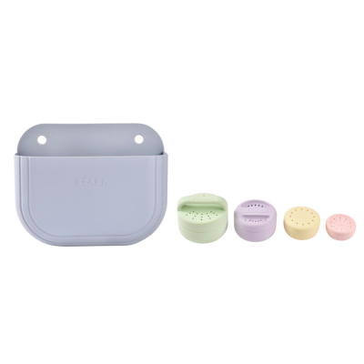 Игрушки для ванны - Набор игрушек для ванны Beaba силиконовых с корзиной (920413)#3