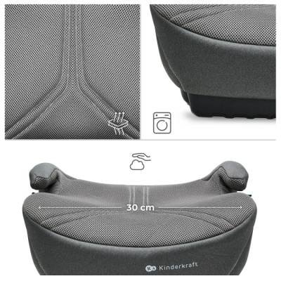 Автокресла и аксессуары - Автокресло-бустер Kinderkraft i-Boost 2 Pro Gray (KCIBOO02GRYPR00)#2