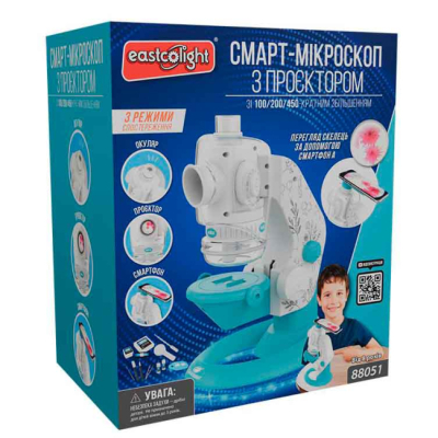 Наукові ігри, фокуси та досліди - Смарт - мікроскоп Eastcilight Блакитний (ES88051)#2