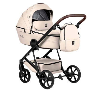 Коляски - Коляска универсальная TUTIS VIVA6 plus Leather Vanila (1612086)#2