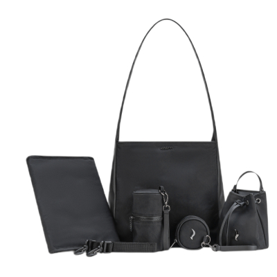 Рюкзаки та сумки - Сумка Ella Black Oxford для сповивання (136-270-299)#2