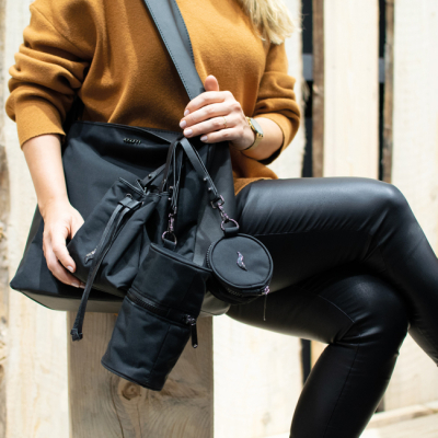 Рюкзаки та сумки - Сумка Ella Black Oxford для сповивання (136-270-299)#9