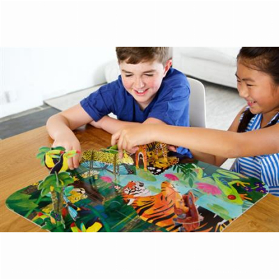 3D-пазли - 3D пазл 4M Тропічний ліс з фігурками 9 елементів (00-04678)#3