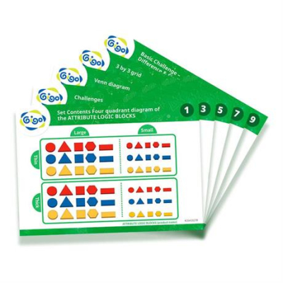 Обучающие игрушки - Учебный набор Gigo Логические блоки Дьенеша (1027R)#3