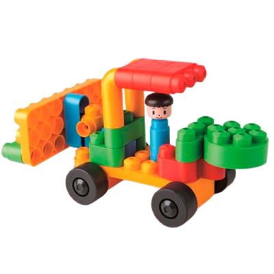 Конструкторы с уникальными деталями - Конструктор PolyM Автопарк в зоопарке (760006)#4